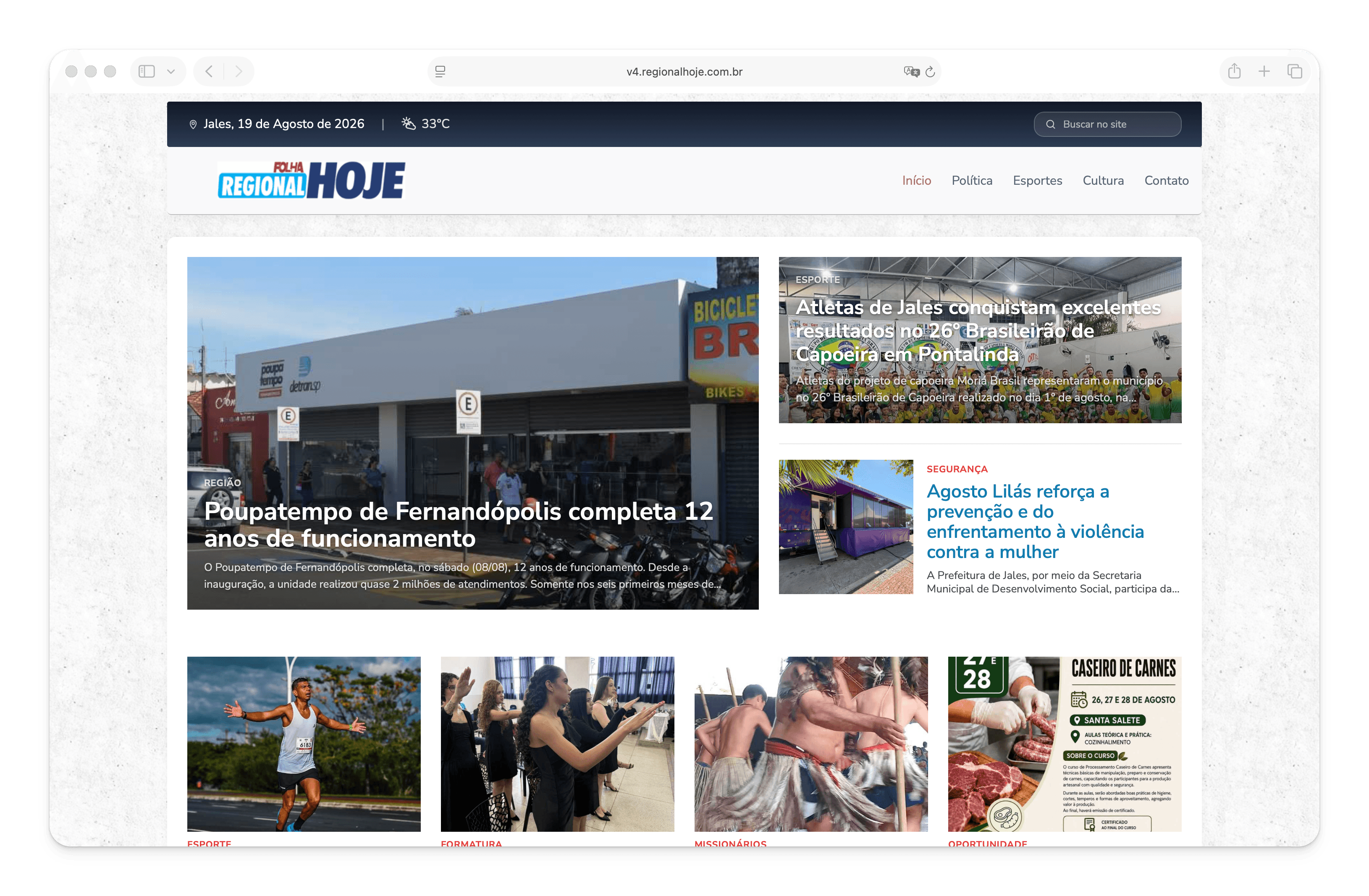 Portal publicado com Newzzer: Folha Regional Hoje