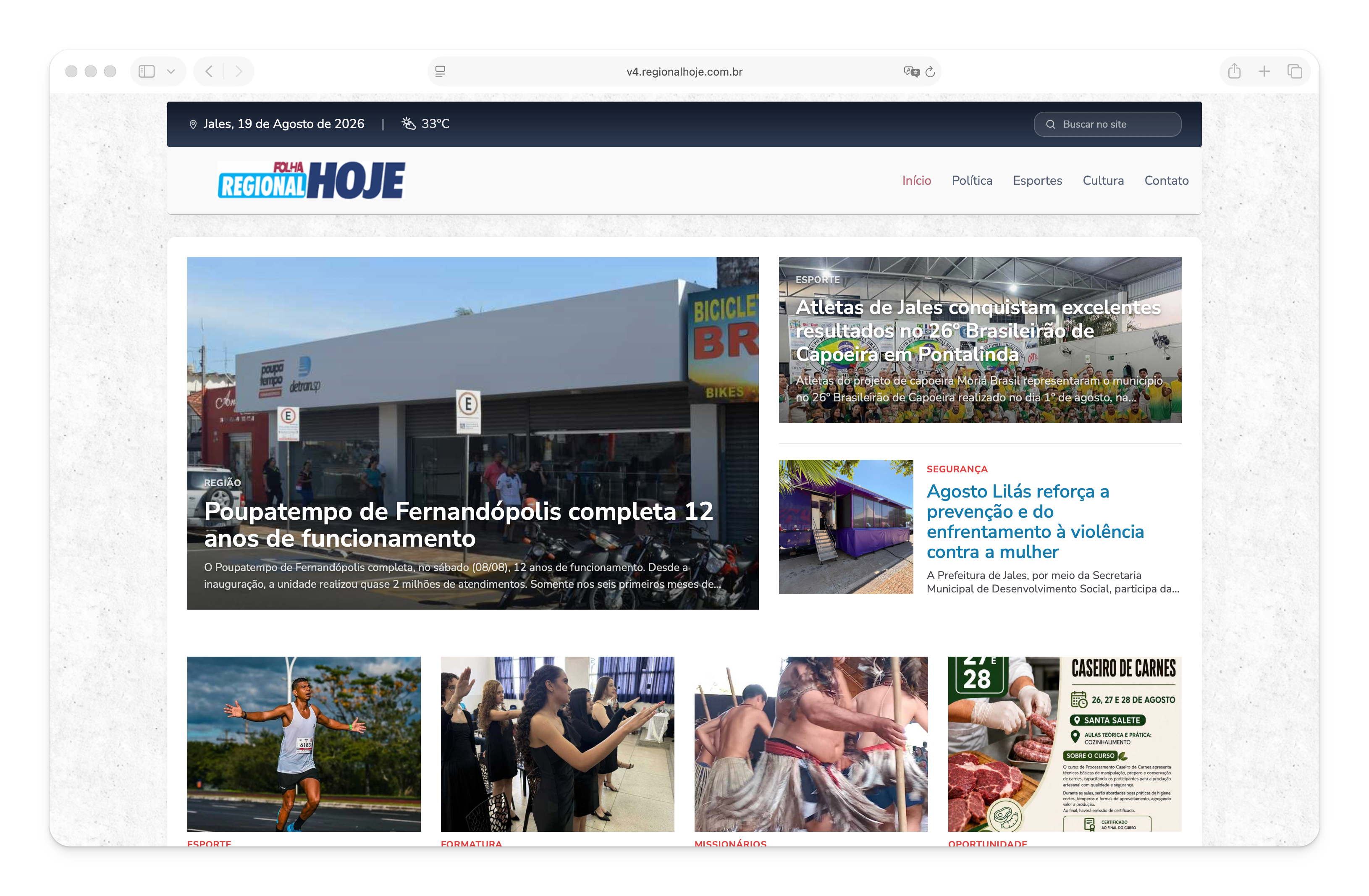 Portal publicado com Newzzer: Folha Regional Hoje